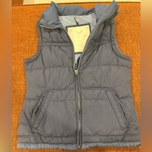 American Eagle Outfitters Navy Puffer Vest